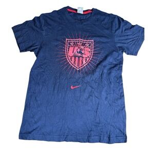 Nike USA National Team T-Shirt Mens M Navy Blue US Soccer Graphic Tee America